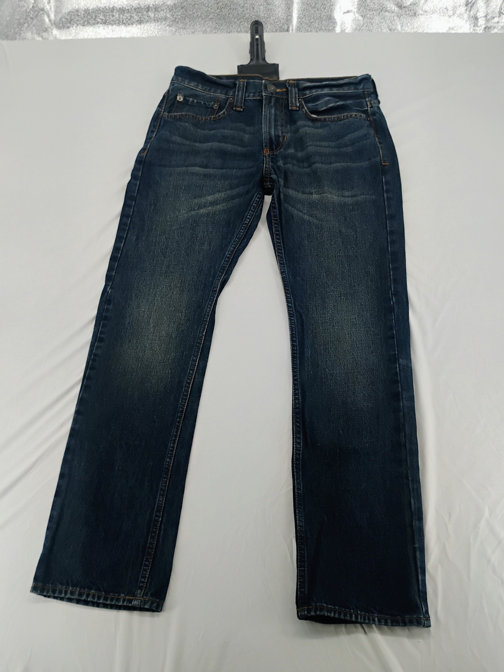 Men's Straight-Leg Jeans in Dark Blue
